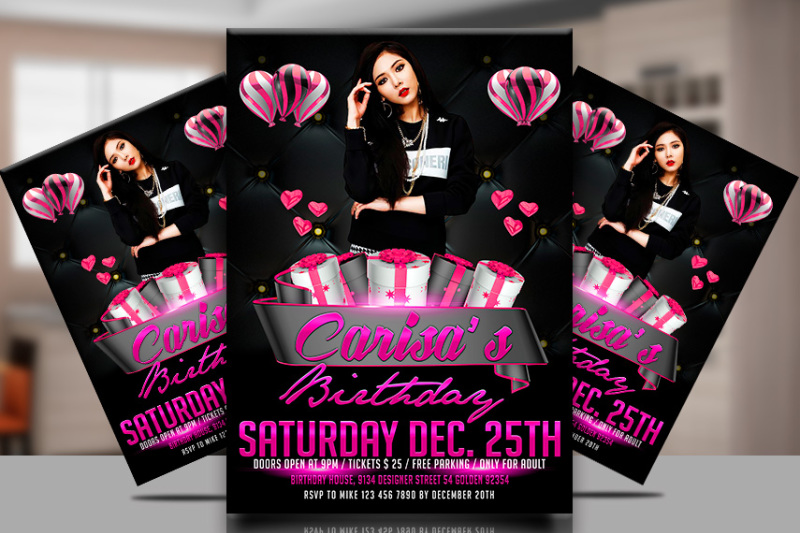 birthday-pink-party-flyer-template