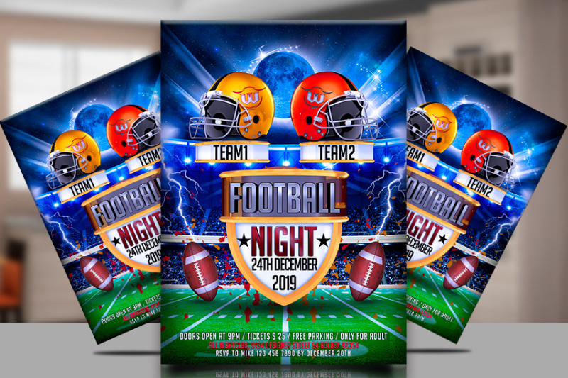 college-football-flyer-template