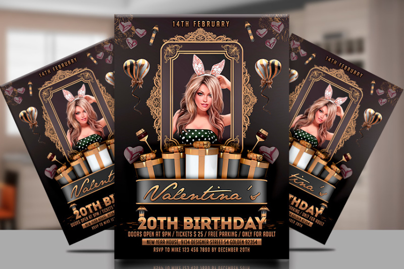 gold-birthday-bash-flyer-templtae