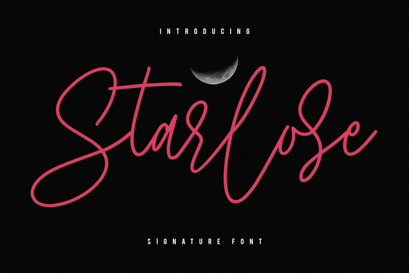 starlose-signature-font