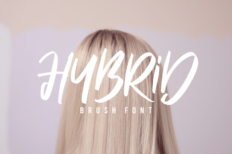hybrid-brush-font