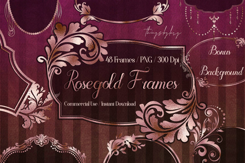 20-luxury-rose-gold-label-frames-rose-gold-foil-royal-frames