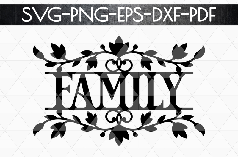 Family Sign Papercut Template, Home Decor SVG, EPS, PDF By ...