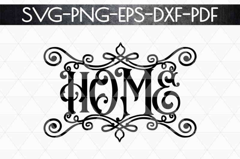 home-sign-papercut-template-metal-home-decor-svg-eps-pdf