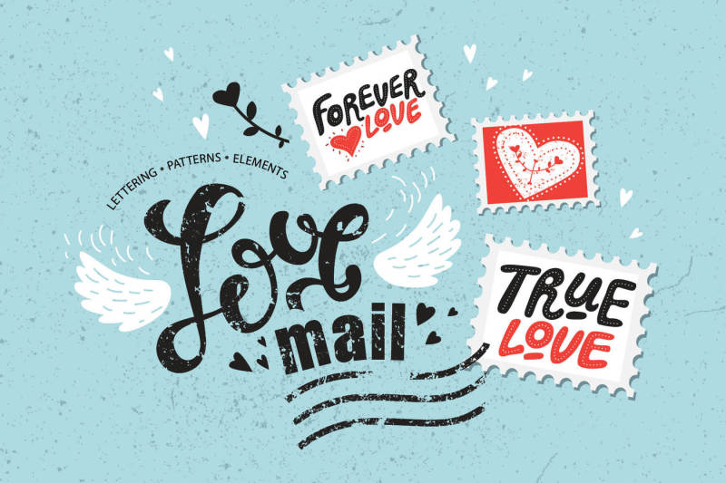 love-mail-graphic-set