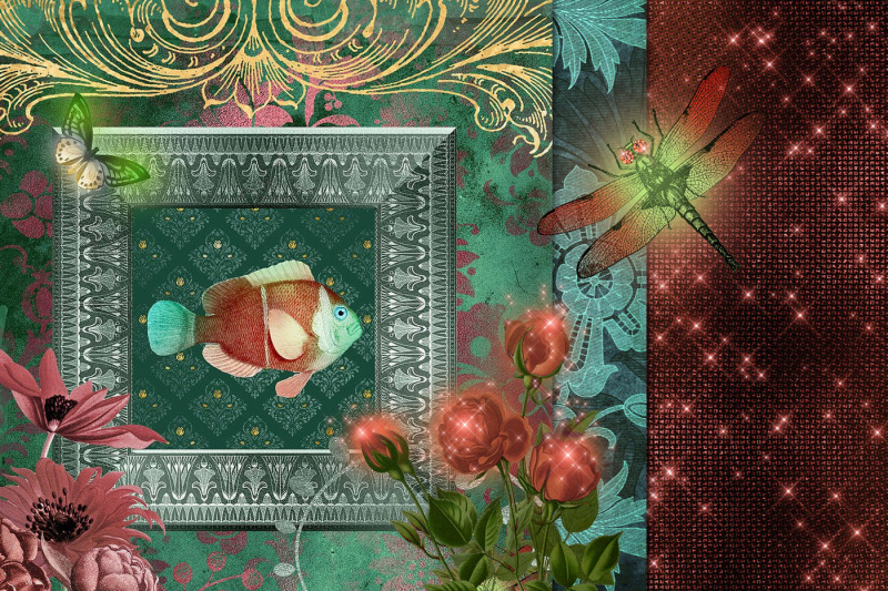 lily-pond-digital-scrapbook-kit