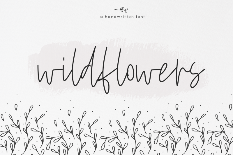 wildflowers-a-handwritten-script-font