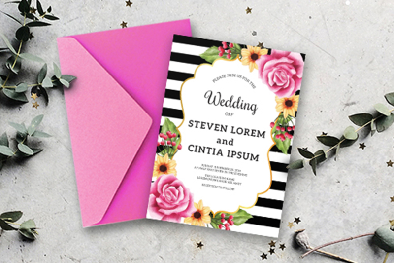 wedding-invitation-set-flowers