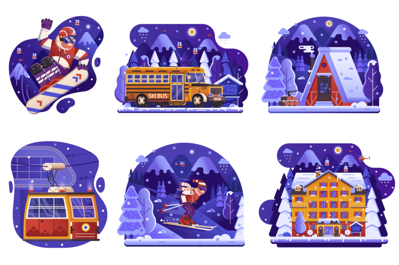 winter-ski-resort-web-illustrations