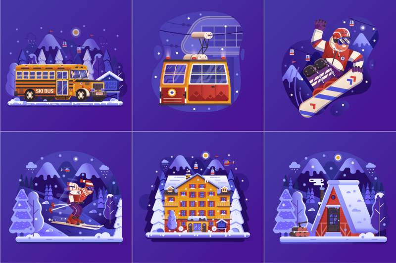 winter-ski-resort-web-illustrations