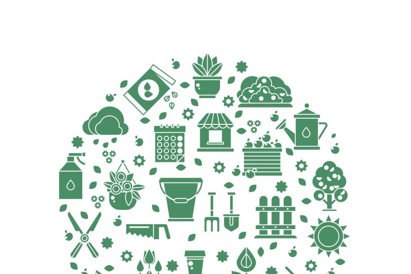 gardening-vector-logo-with-garden-tools-icons