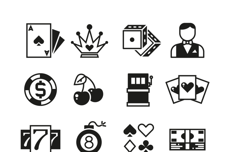 lottery-roulette-casino-slot-machine-gambling-vector-icons