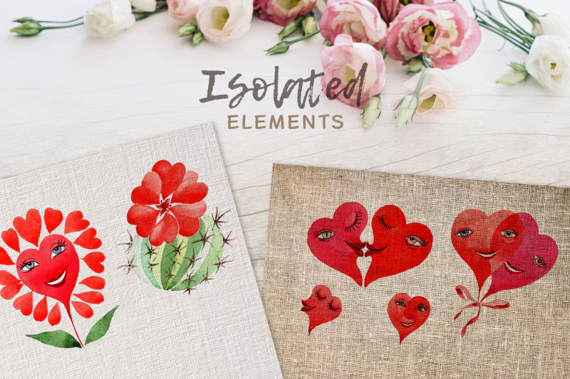 valentine-039-s-hearts-watercolor-png