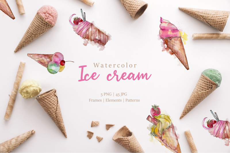 ice-cream-watercolor-png
