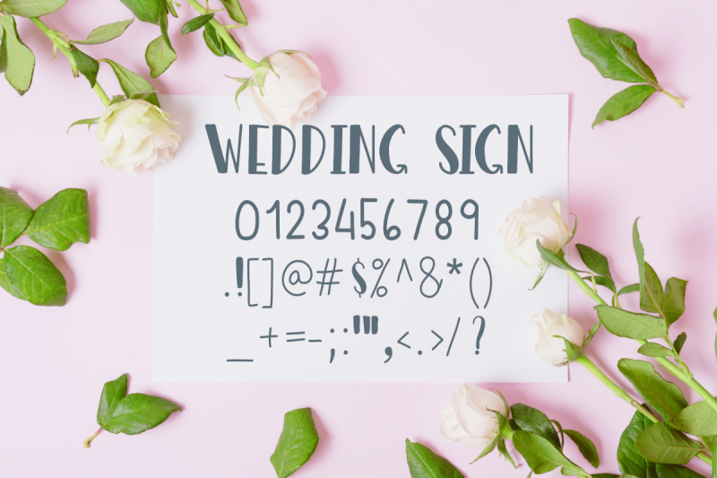 wedding-sign-font