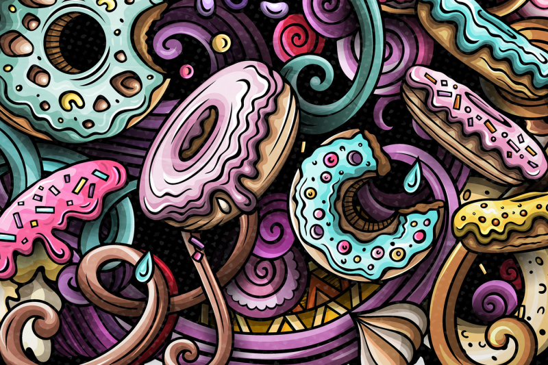 donuts-vector-doodle-illustration