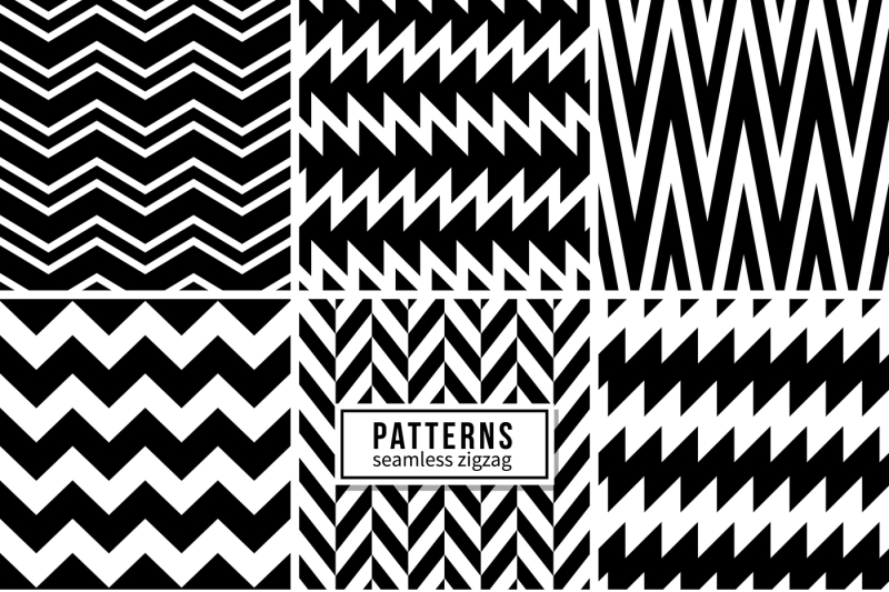 zigzag-vector-patterns-black-and-white-regular-striped-geometric-text