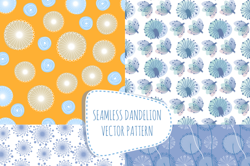 vector-seamless-patterns-with-dandelions-endless-spring-fabric-decora