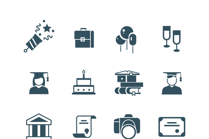 student-achievement-and-high-school-graduation-vector-icons