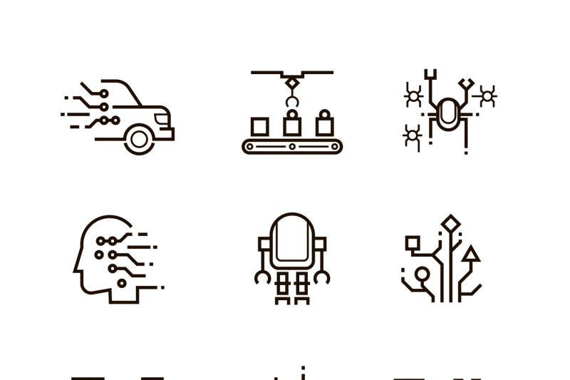 robot-technology-and-robotic-machinery-line-vector-icons-artificial-i