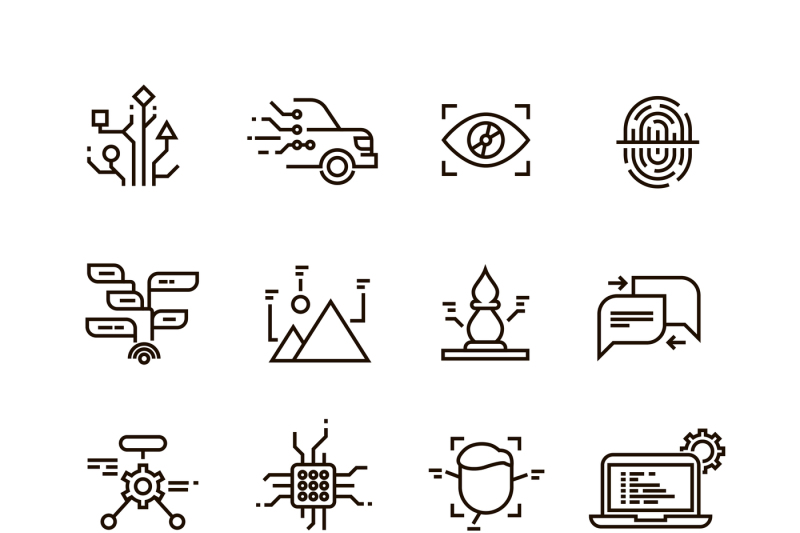 neural-network-artificial-intelligence-line-vector-icons-face-speec