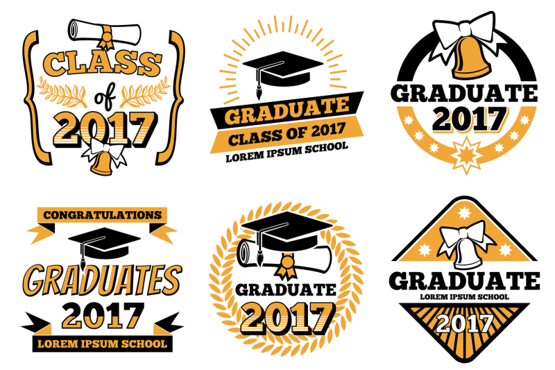 vintage-student-graduate-vector-badges-graduation-celebration-labels