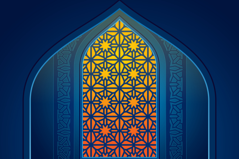 ramadan-greeting-vector-card-with-glass-arabic-window-of-islamic-mosqu
