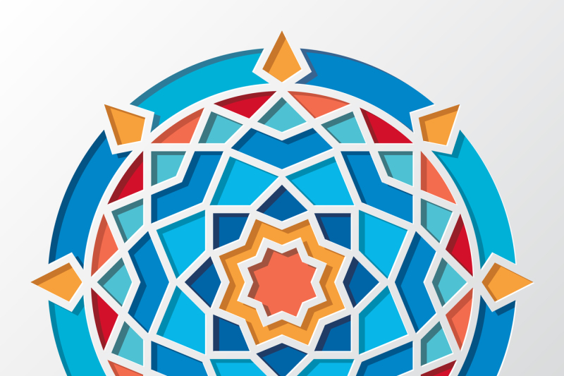 contemporary-arabic-geometric-round-vector-pattern-for-wallpaper