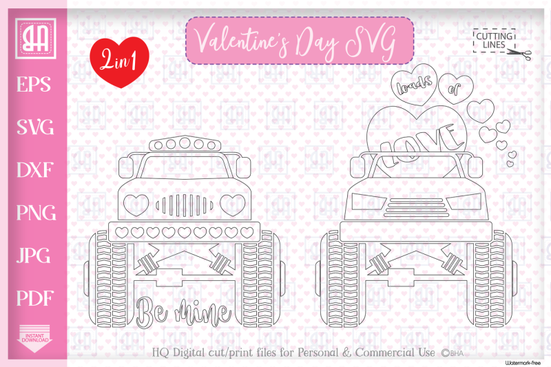 Download Valentine's truck svg - Valentine's day Truck bundle mini ...