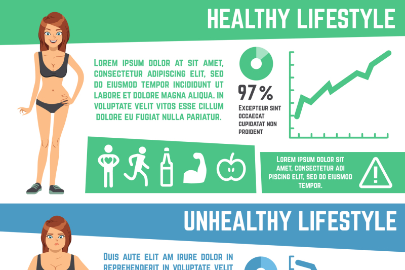 weight-loss-and-diet-medical-vector-infographics
