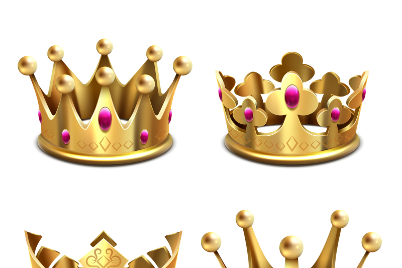 gold-3d-crown-vector-set-royal-monarchy-and-kings-attributes
