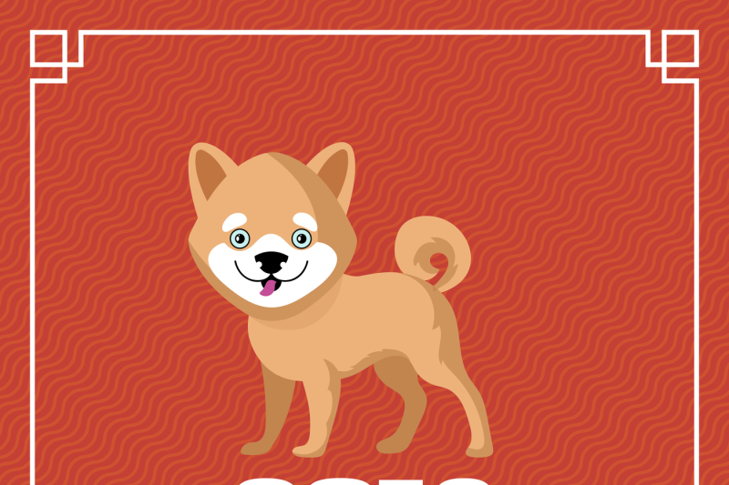 happy-chinese-new-year-2018-greeting-vector-background-with-cute-dog