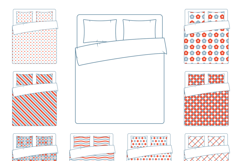 linen-and-bedding-duvet-vector-textile-patterns-template