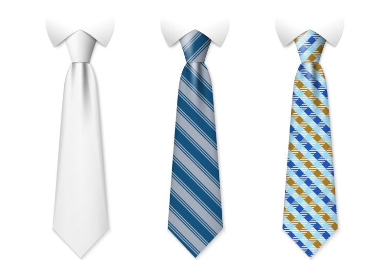 customizable-neckties-vector-templates-with-seamless-textures-set