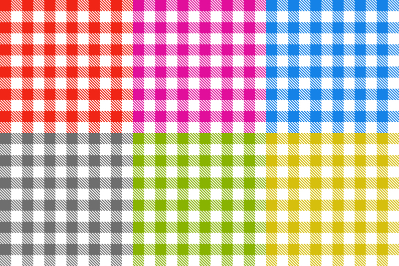 picnic-tablecloth-checkered-seamless-vector-patterns-set