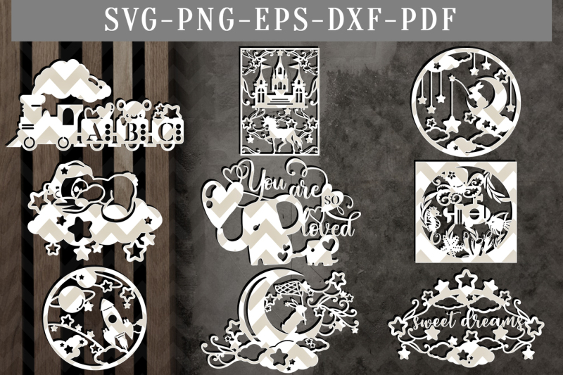 nursery-bundle-papercut-template-bundle-newborn-clipart-svg-dxf-pdf