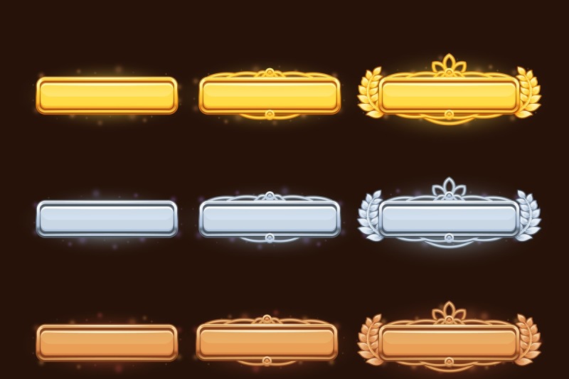 bronze-silver-and-golden-cartoon-vector-title-banners