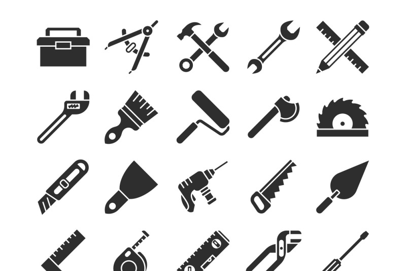 construction-and-engineering-tools-silhouette-vector-icons