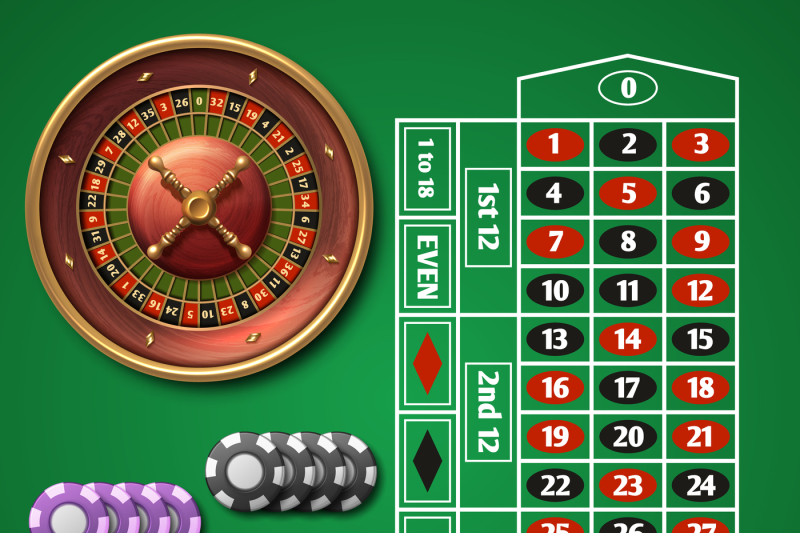 online-casino-roulette-and-gambling-table-with-chips-vector-set