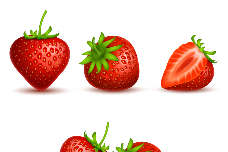 vector-realistic-sweet-and-fresh-strawberry-isolated-on-white-backgrou