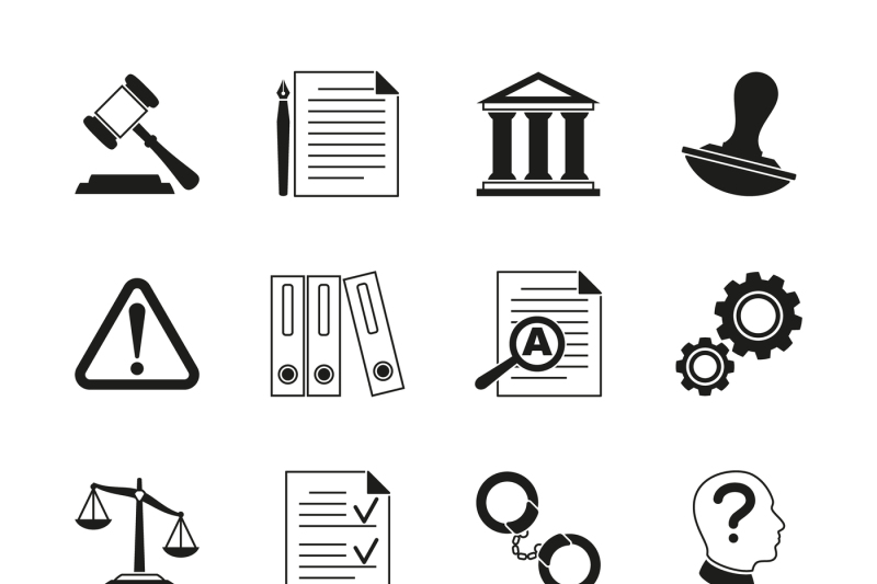 law-consulting-legal-compliance-vector-icons