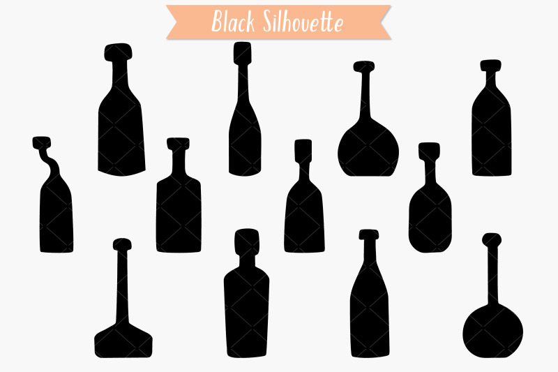 bottles-black-amp-white-hand-drawn-potion-vials-vintage-wine-bottles