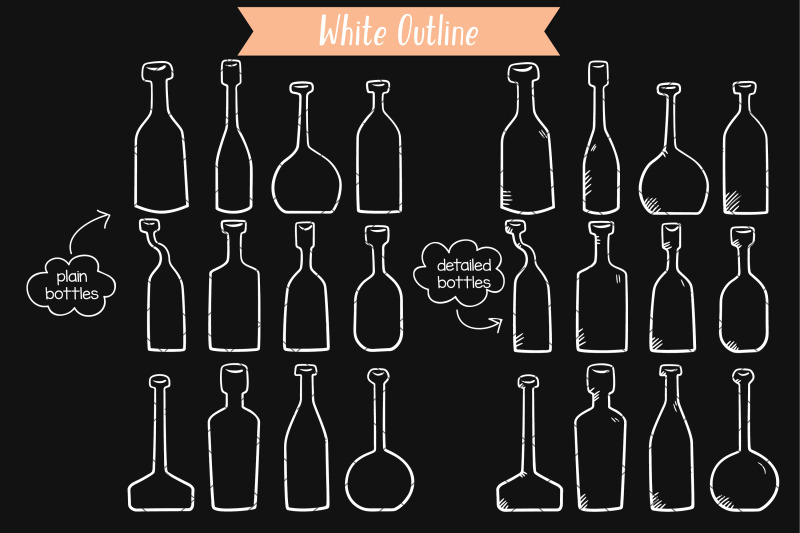 bottles-black-amp-white-hand-drawn-potion-vials-vintage-wine-bottles