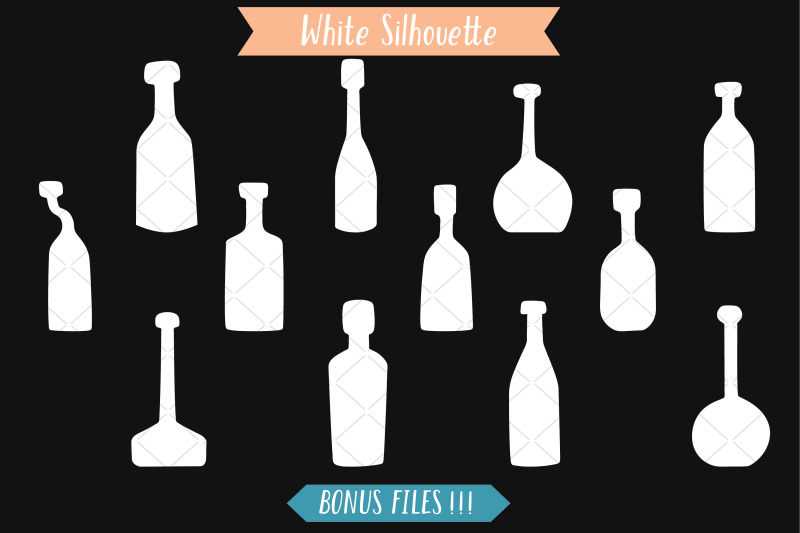 bottles-black-amp-white-hand-drawn-potion-vials-vintage-wine-bottles