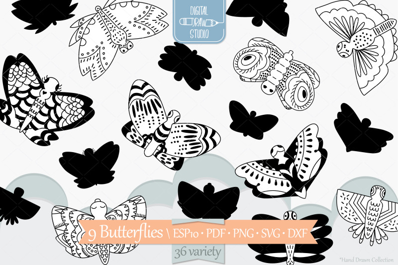 hand-drawn-butterflies-moth-insect-flying-bugs