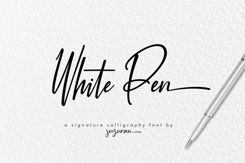 white-pen-script