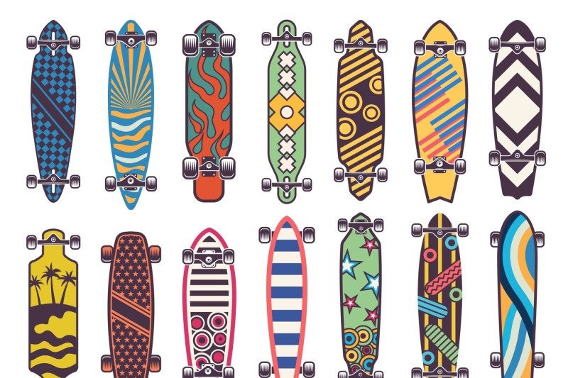 vector-colored-illustrations-on-skateboards