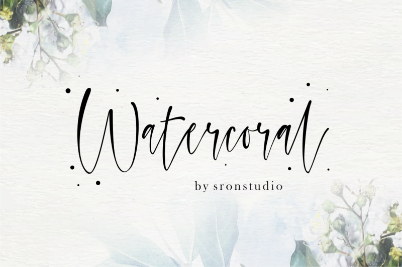 watercoral-natural-script-font