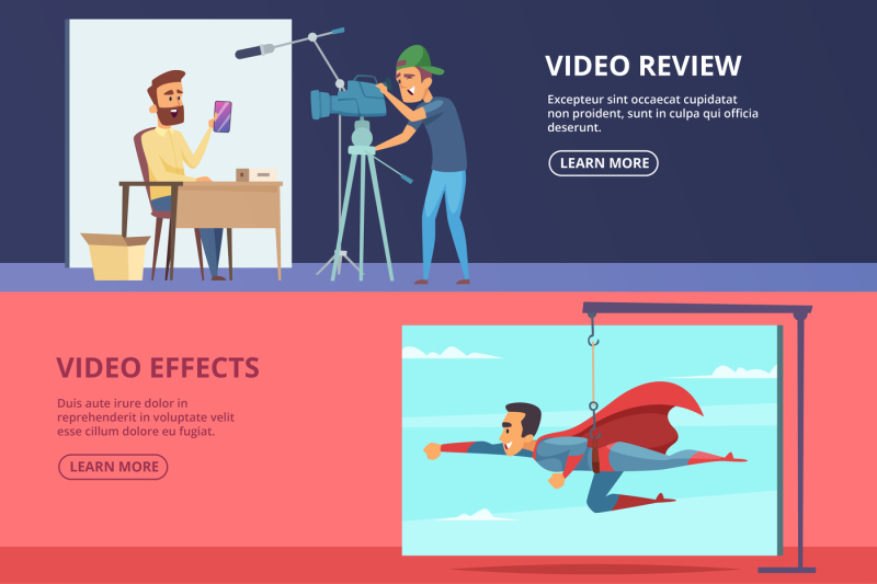 banners-set-with-illustrations-of-movie-production