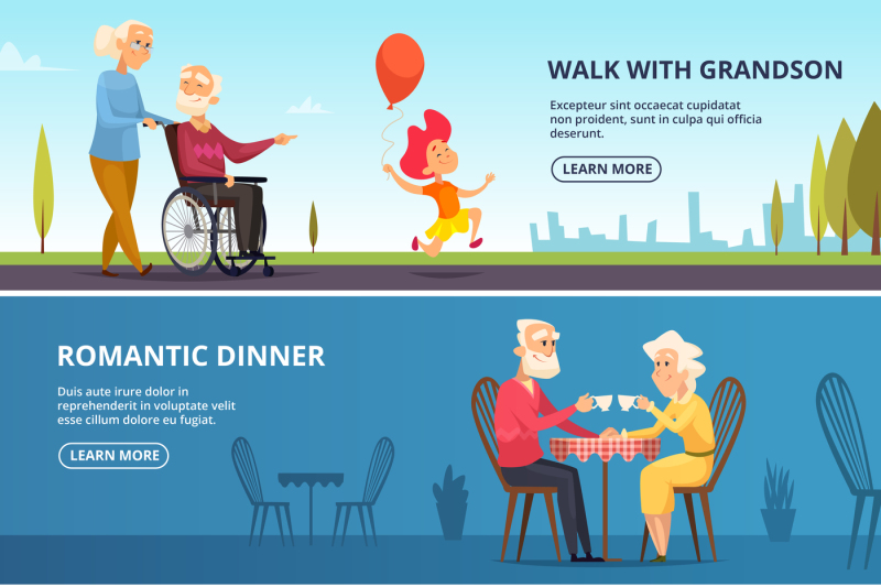 horizontal-banners-set-with-illustrations-of-elderly-couples-in-variou